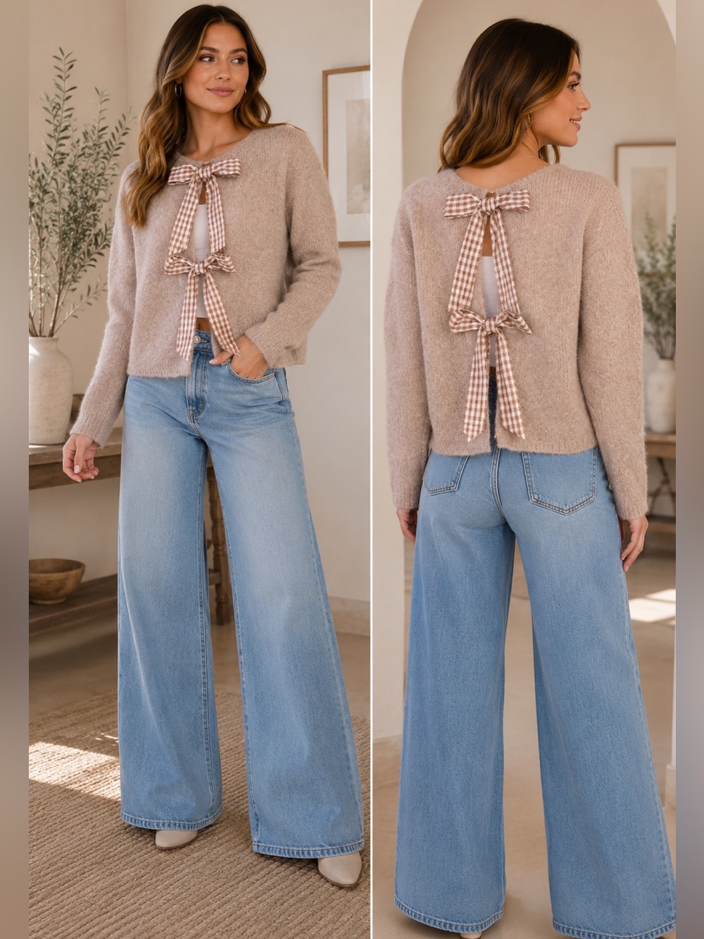 FROM PARIS FRANCE Bow Sweater
